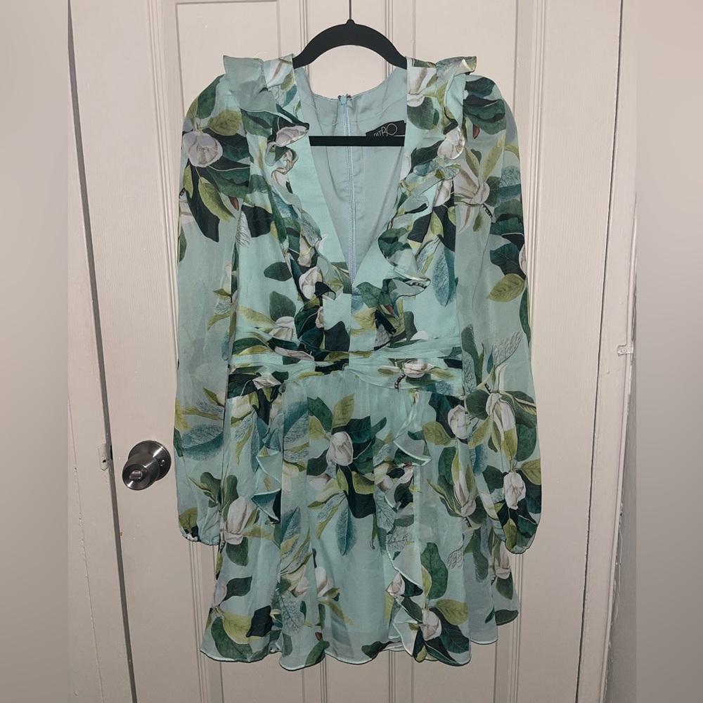 PatBO Magnolia Long Sleeve Mini Dress